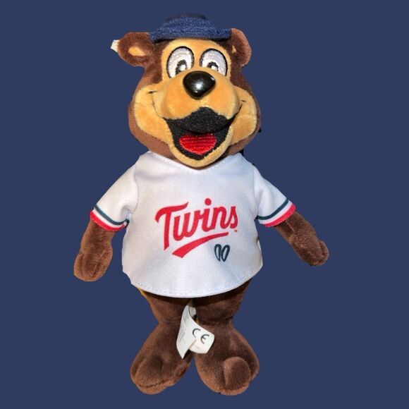 MLB MN Twins TC Mascot Bear Mascot Factory Plush 5” - Picture 1 of 4